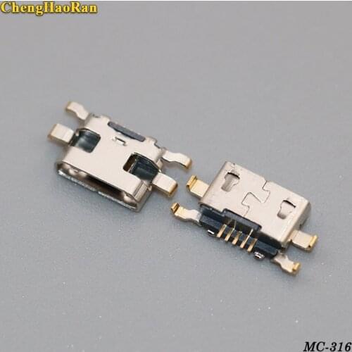 ChengHaoRan 50-100pcs Micro USB Jack Connector Female 5 pin Charging Socket For Motorola Moto G2 G+1 XT1063 XT1064 XT1068 XT1069