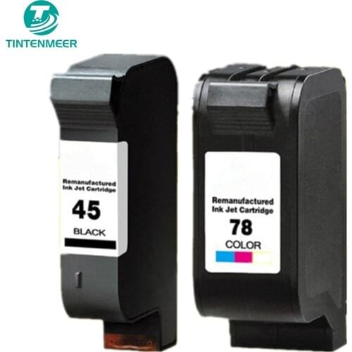 TINTENMEER ink cartridge 45 78 compatible for hp 1280 1180c 710c 720c 815c 820c 830c 930c 950c 960c 1120c 1125c p1215 p1218