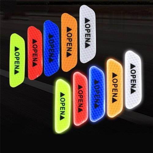 Fluorescent Car Reflective Strips Warning Stickers For Lada granta vesta kalina priora niva xray largus Opel Astra H G J zafira