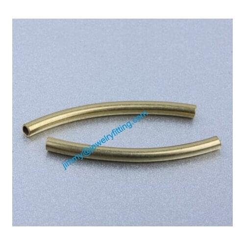 Jewelry findings Raw Brass matel spacer tube beads Pave tube beads tube Bar 2*25*0.3mm