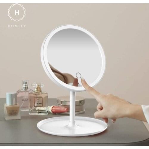 Homlly Basic LED Lights Table Beauty Mirror