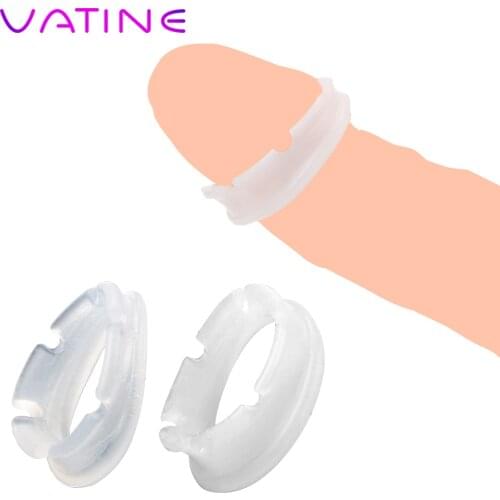 VATINE 2pcs/set Foreskin Resistance Ring Tassel Penis Ring Cock Penis Widening Rings Day and Night Use Foreskin Correction