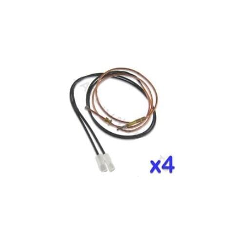 PACK OF 4 x ELECTROLUX 0C3162 GAS FRYER THERMOCOUPLE WITH INTERRUPTOR WIRES