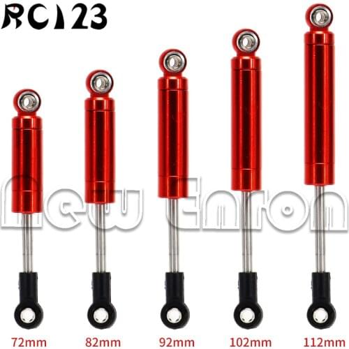 Red Aluminum 72-112MM Int Shock Absorber Damper 1:10 RC Car Tamiya Kyosho Axial HPI Crawlers Car Trucks CC01 SCX10