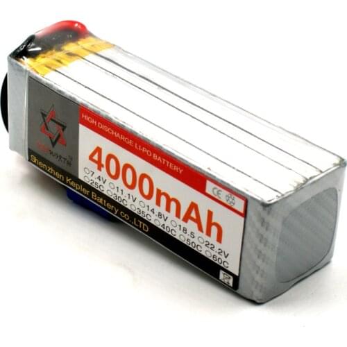 RC Lipo Battery 6S 22.2V 4000mAh 35C Li-Polymer Battery For RC Car Plane Boat Helicopter Truck Tank