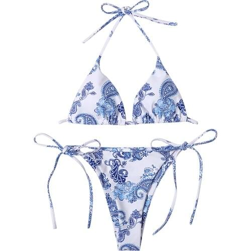 Micro Bikini Womens Sexy High Breast Contrast Gradient Split Bikini Set Two Piece Swimsuit Детские Купальники