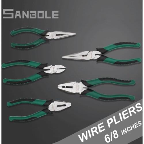 Steel Wire Clamp Multi-function Electrician Pliers Clamp Steel Wiring Needle-nose pliers