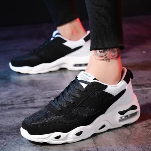 Summer sneaker Lace-up Men Running Shoes Breathable Mesh Trainers Sneakers Male Non-slip Jogging Sports Shoes Outdoor trainers