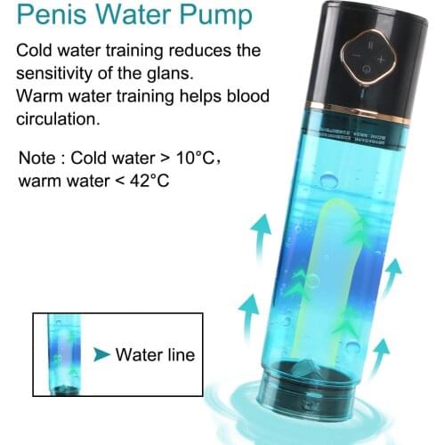 Penis Water Pump Enlargement Extender Real Pussy Sex Toys For Men Male Masturbator Cock Strapon Erotic Hydro Machine Adults Shop