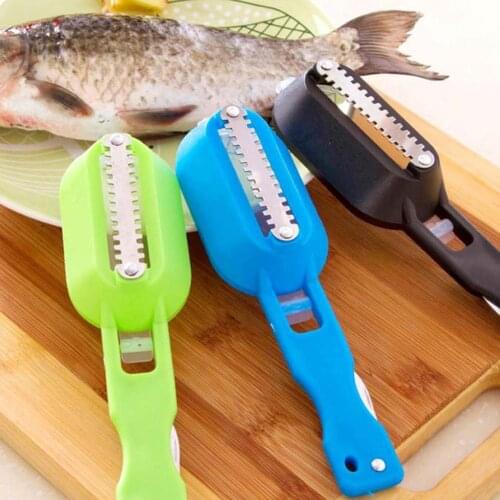 Portable Fish Skin Scale Remover Scraper Peeler Scaler Cleaner Home Kitchen Tool