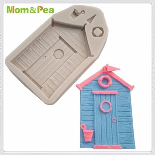 Mom&Pea MPA2018 House & Door Shaped Silicone Mold Cake Decoration Fondant Cake 3D Mold Food Grade