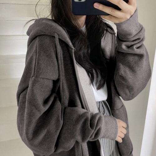 Women hoodie Harajuku Korean version loose thin long Oversized Sweatshirts Women Pink Womens Sweatshirt with A Hood Hoodies