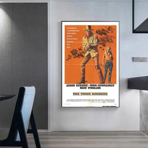 V0354 The Train Robbers Vintage Classic Movie Wall Silk Cloth HD Poster Art Home Decoration Gift