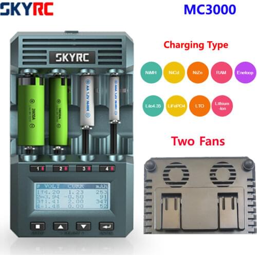 Original SKYRC MC3000 Universal Battery Charger analyzer Support NiMH NiCD LiHV NiCd PB Li-ion lifep04 18650 21700 AAA AA