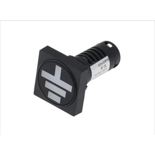22mm mounting hole ground position indicator square indicator lights signal lamp AD16-22WF/N