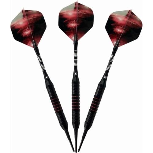 3Pcs 18g Electronic Safe Dart Nylon Soft Tip Black Iron Barrel Aluminum Shafts PET Flight Competition Training Dart