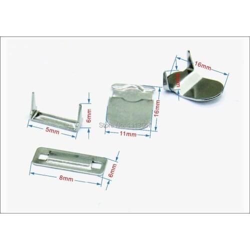 50Set Craft Silver Metal Hook Eye Clasp Waist Extender Trouser Hook Eye Button Sewing On Garment Sewing Accessories NK101