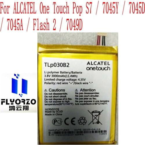 High Quality 3000mAh TLp030B2 Battery For ALCATEL One Touch Pop S7 7045Y 7045D 7045A Flash 2 / 7049D Mobile Phone