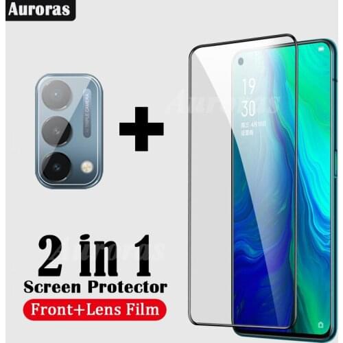 Auroras 2 in 1 Film For OnePlus Nord N200 5G Screen Protector Tempered Glass For One Plus Nord N200 Lens Protector Glass Film