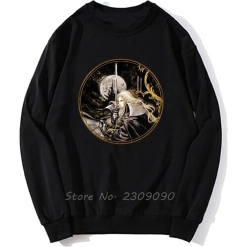 Castlevania New Design Vampires Horror Hunting 70s 80s Video Game Hoodie Men Pullover Fleece Sweatshirts Harajuku Streetwear