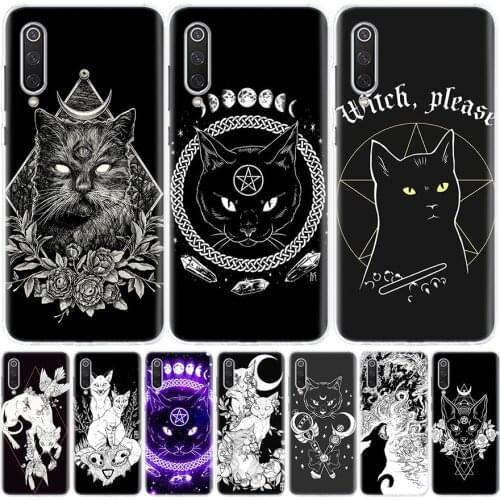 Witch and cat Colorful Cute Phone Case for Xiaomi Redmi Note 9S 8T 9 8 7 10 7A 8A 9A S2 MI 9 8 CC9 Lite F1 Pro Fashion Cover Cap