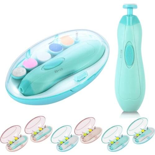 Electric Baby Nail File Files Toddler Fingernails Toes Care Infant Safe Trimmer X7YB