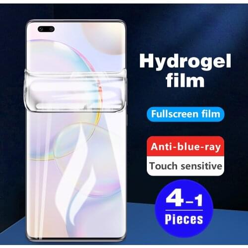 1-4Pcs soft full cover hydrogel film for Honor V40 50 SE view 30 pro plus 30s 30i 20 lite 20s Youth screen protector Not Glass