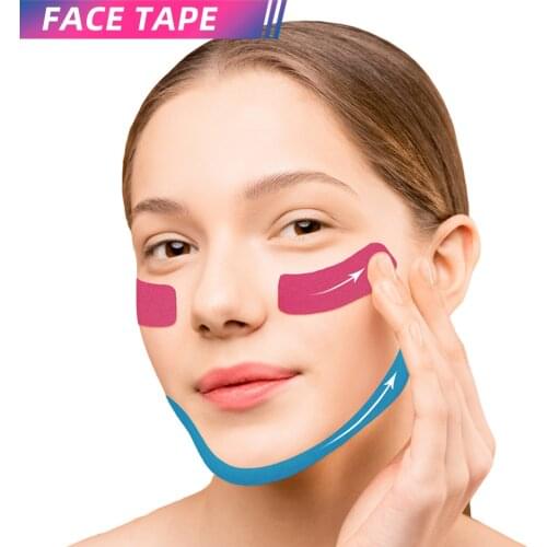 Kinesiology Tape for Face Beauty and Health Tape for Women Lady Face Lift Up Tape and Wrinkles Reducer Tape Roll