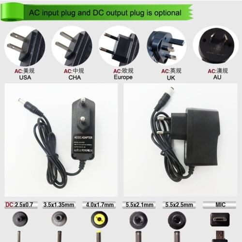 LEYU 24W Driver Adapter AC110V 220V to DC 12V 1A LED Power Supply For LED Strip Lights Transformer Adapte