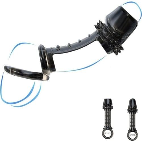 Man silicone Male penis sleeve enlarge strap on ball stretcher bondage cock ring extender Reusable Intimate sex toy dildo