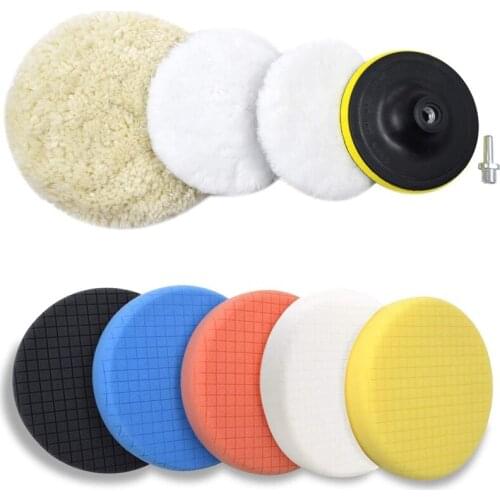 Polishing Buffing Pads Kit,6Inches Car Polishing Wheel for Drill,Car Foam Drill Buffer Sponge Pads for Car Care Polisher