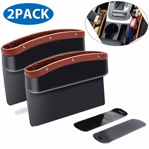 Car Seat Gap Filler and Organizer, Universal Car Gap Pocket for Drop Caddy, Crevice Storage Box for Cellphone/Wallet/Key/Card