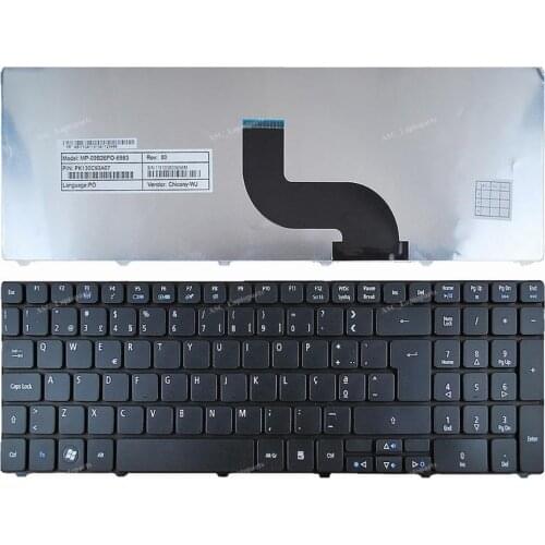 New PO Portuguese Teclado Keyboard For ACERASPIRE 5536 5536G 5538 5542 5542G 5338 Laptop Black