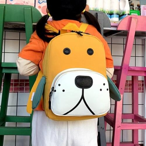New Children Backpack Cartoons Baby School Bag Cute Childrens Bagpack Dog Print Backpacks for Girl High Quality Oxford Bookbags