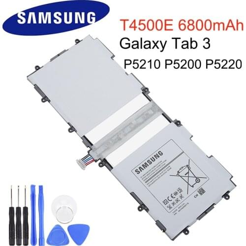 Samsung Original Replacement Battery T4500E 6800mAh For Samsung GALAXY Tab 3 P5210 P5200 P5220 Genuine Tablet Battery