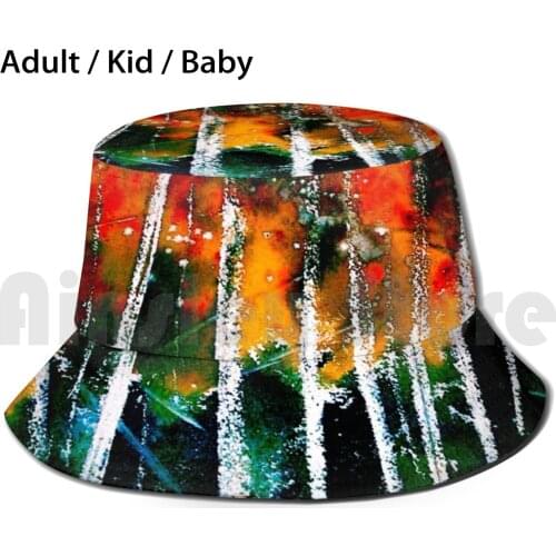 It Will Not Always Be Like This Bucket Hat Adult kid baby Beach Sun Hats Janis Zroback Art Janis Zroback Painting Janis