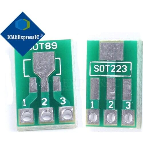 20pcs SOT89 SOT223 to DIP Transfer Board DIP Pin Board Pitch Adapter keysets In Stock