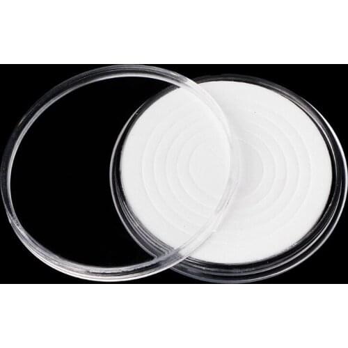 46mm Plastic Coin Holder Capsule Storage Case Display Box With 5 Sizes Pad Rings