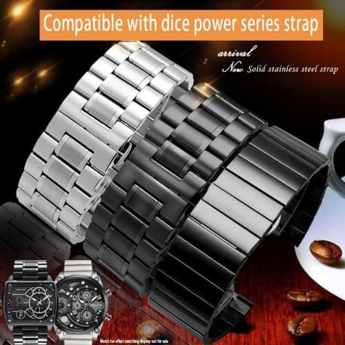 Stainless steel 24 26 27 28 30mm Watch strap for D-iesel for DZ4316 DZ7395 DZ7305 P-anerai men watch band Table attachment