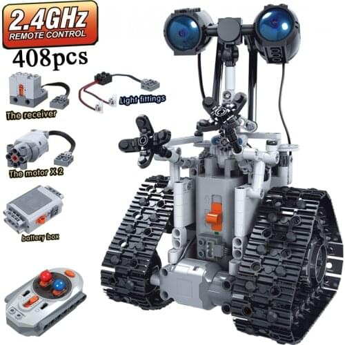 Robot Remote Control 2.4GHz High-Tech Motor power funcation 408pcs MOC Building Blocks Bricks Creator DIY Toys for kids