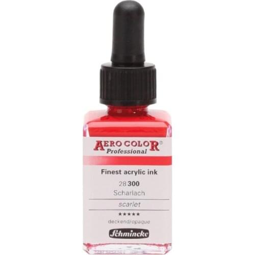 Schmincke Aero Color Acrylic Ink 28 ml 300 Scarlet