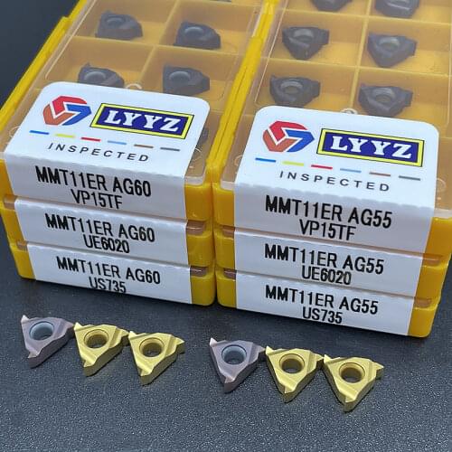 MMT11/16/22IR/ER AG55/60 VP15TF/US735/UE6020 Carbide Insert Thread Turning Tool Cutting Tool Lathe Tool CNC Carbide Turning Tool