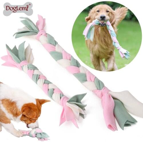 Dog Rope Toys Braided Puppy Grinding Pet Teeth Teething Toys Dental Cleaning Product Dog Chew Toys Pet Supplies