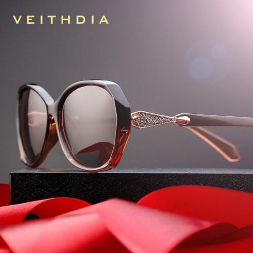 VEITHDIA Womens Sun glasses Polarized Gradient Lens Luxury Ladies Designer Sunglasses Eyewear Accessories For Women 3170