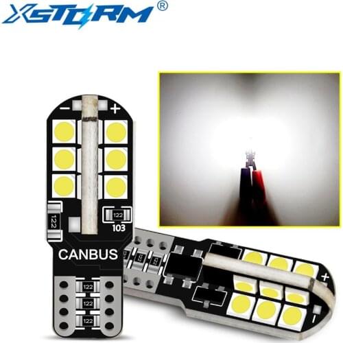2pcs 24SMD 3030 T10 W5W Canbus LED 194 168 Car Interior Lights Dome ReadingTrunk Lamp Door Clearance Auto Light Error Free 12V
