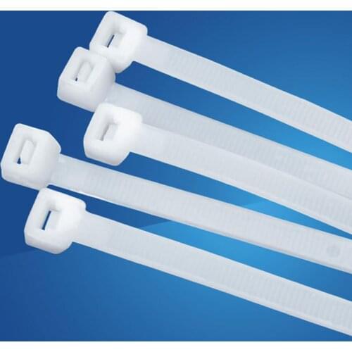 2Pcs 8*400mm Black/White Nylon Cable Tie Plastic Cable Tie Cable Self-locking Cable Tie