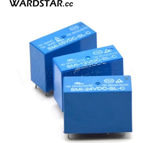 5pcs Relay SMI-05VDC-SL-C SMI-12VDC-SL-C SMI-24VDC-SL-C 10A 5pins DC5V DC12V DC24V Relays
