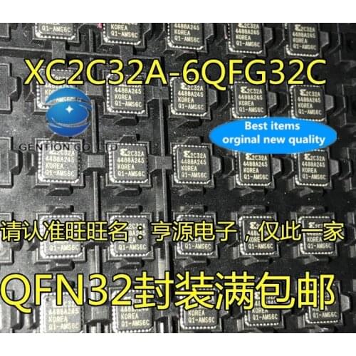 5PCSXC2C32A XC2C32A-6QFG32C 2C32A embedded microcontroller controller chip in stock 100% new and original