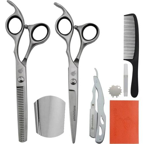 6.0" Laser Wire Small Teeth Micro Serrated Blade Hairdressing Scissors Hairdresser Salon Professional Hair Scissors Barber Shear