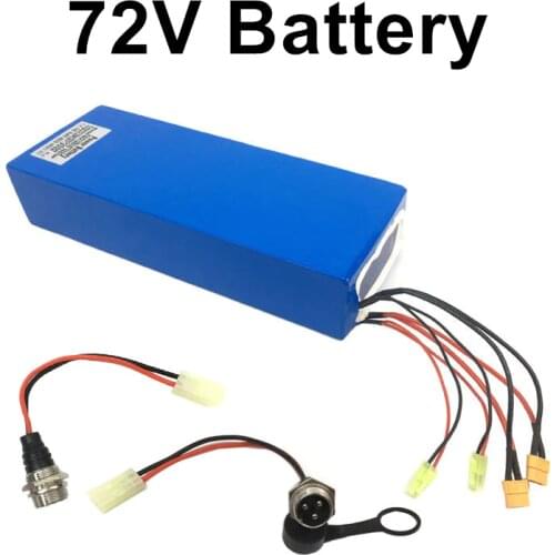 72V 35AH 45Ah Scooter Battery with Panasonic Cell 84V Charger full charged Lithium Battery Pack for 72V electric scooter